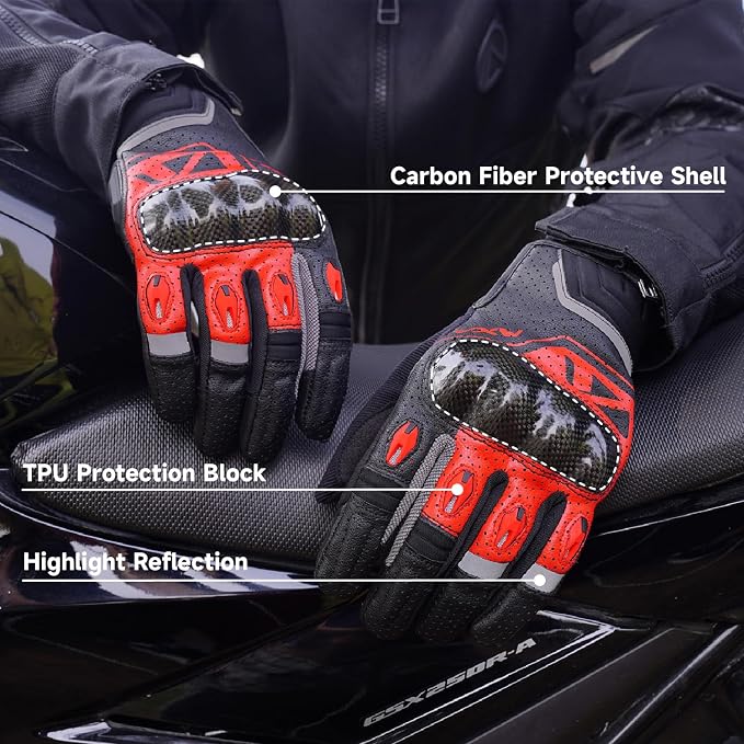 VXW Motorcycle Gloves for Men and Women - Image 2