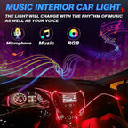 MICTUNING Car LED Interior Strip Light, 8 in 1 RGB Multicolor - Image 4