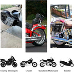 GARGOYLE BELLS Motorcycle Saddle Bags Leather Motorcycle Luggage Bag - Image 5