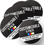 Magnet Me Up Customizable 30 Mil Round Magnet- 5”, 5 PK Weatherproof Car Magnet by MagnetMeUp