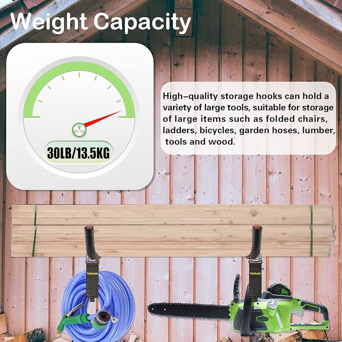 6 Set Garage Hooks - Image 7