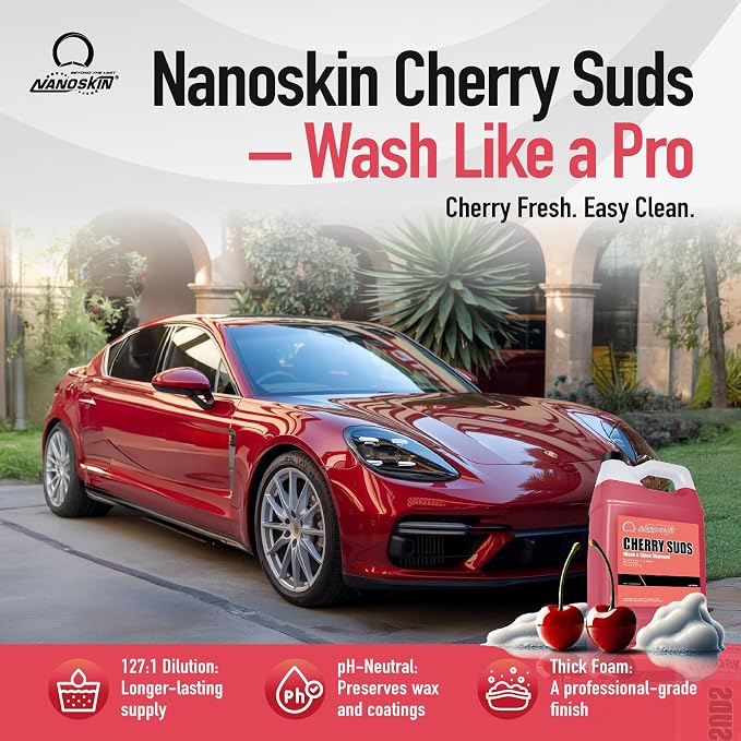 Nanoskin CHERRY SUDS Foaming Car Wash Shampoo 55 Gallons- Works - Image 2