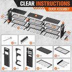 49.8" W Large Power Tool Organizer Wall Mount, Heavy Duty Tool Organizer - Image 8