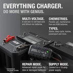 NOCO GENIUS10: 10A 6V/12V Smart Battery Charger – Automatic Maintainer - Image 5
