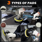 Buffer Polisher, 6 Inch/7 Inch 1600W Rotary Car Buffer Polisher Waxer, 7 - Image 6