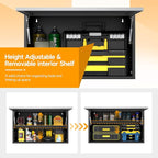 Metal Wall Cabinet with Adjustable Shelves, Doors - Image 4