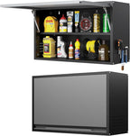 Metal Wall Cabinet with Adjustable Shelves, Doors by Kooyon