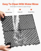 VEVOR Interlocking Drainage Mat, 15.7” x 15.7” Modular Interlocking Cushion - Image 4