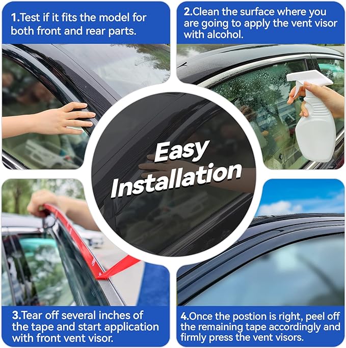 Window Visors Rain Guards Shield - Image 5
