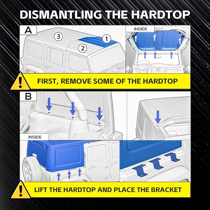 for JK JKU Roof Rack Hard Top Cargo Basket - Image 3