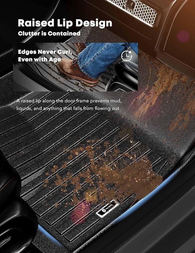 YHTAUTO Floor Mats Fit for Honda Civic 2025-2022, Acura Integra 2025-2023 - Image 6