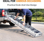 Rockland Tri-Fold Aluminum Loading Ramp, 1500 LBS Loading Capacity, Portable - Image 7