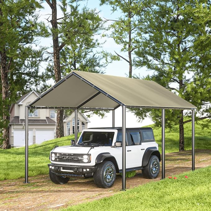 Carport 10x20ft Heavy Duty Car Tent, Portable Garage, Car Shelter, All-Season - Image 5
