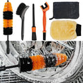 Motorcycle Cleaning Brush Kit 6 Pack by OSEPOH