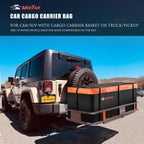 MeeFar Hitch Mount Cargo Carrier Bag Soft Shell 100% Waterproof 15 Cubic Feet - Image 2