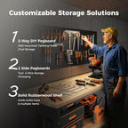 60" Work Bench Adjustable Height - Image 4