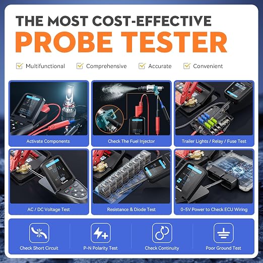 VDIAGTOOL V500 Automotive Power Circuit Probe Tester Kit, 9-30V Car Electric - Image 4
