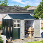 8X6FT Outdoor Steel Storage Shed - Image 6