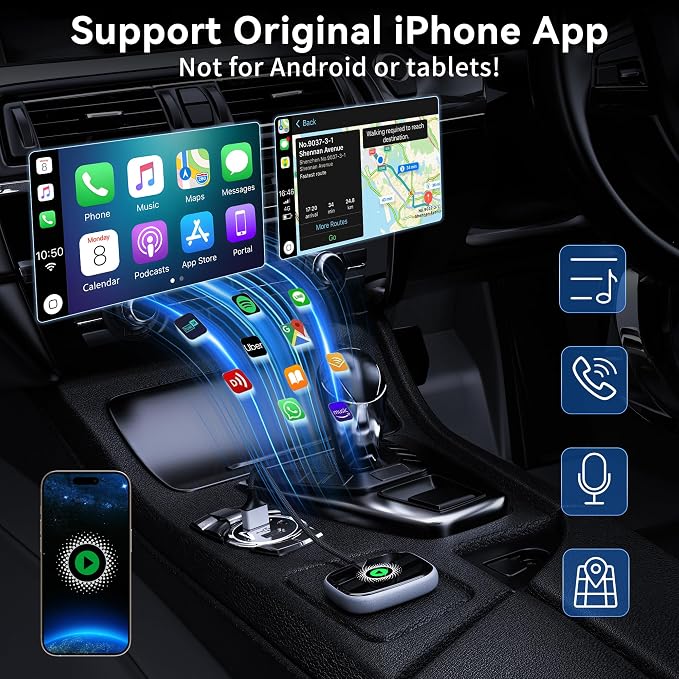 Wireless CarPlay Adapter, Wireless Car Screen Adapter - Image 3
