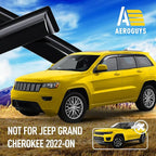 Extra Durable Window Deflectors Tape-On Window Visors Rain Guards Fit - Image 3