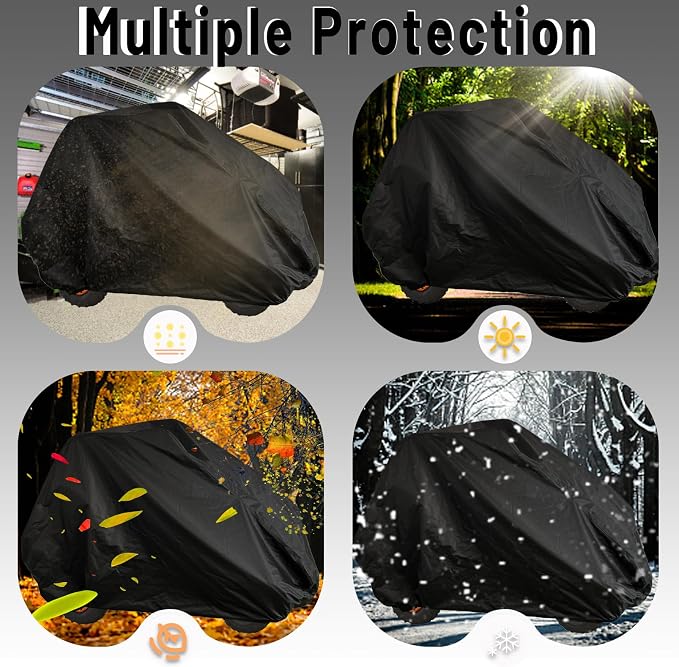 Go Kart Cover, 2 Seater for Co leman KT196 GO Kart Covers 420D Waterproof Large - Image 5