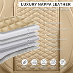 2 Packs Car Seat Covers Leather Car Seat Covers Universal Seat Covers - Image 5