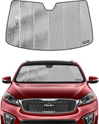 Windshield Sun Shade for Kia Sorento 2016-2020, Front Window Sunshade Shield by Pigenius