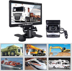 Hikity 7" Backup Camera with Monitor Kit, Waterproof 18 IR LED Night Vision - Image 6