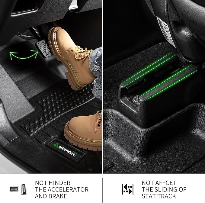 ANBINGO®Floor Mats Fit for Chevy Colorado 2023-2025/GMC Canyon All Weather Mats - Image 5