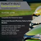 Premium Semi-Metallic Rear Brake Pads Compatible - Image 3