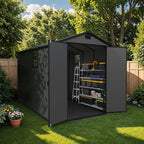 Patiowell 6x10 FT Outdoor Plastic Storage Shed - Image 4
