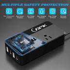 BMK 200W Car Power Inverter DC 12V to 110V AC Car Inverter 4 USB Ports Charger - Image 6