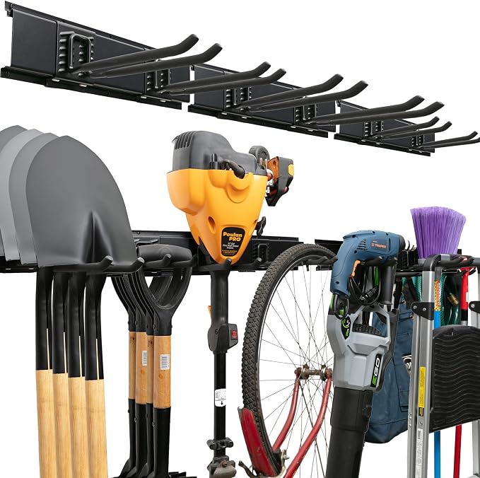 Garage Wall Organizer | 51" Heavy-Duty Tool Storage Rack | Adjustable by Tidyme