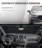 Windshield Sun Shade for Kia Sorento 2021-2025, Front Window Sunshade Shield - Image 2