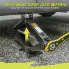 Scissor Jack Car Jack Kit 3 Tons Universal Tire Jack Changing Kit - Image 2