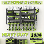 Power Tool Organizer Wall Mount, 4 Layers Capacity Heavy Duty Metal Storage Rack - Image 4