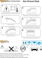 Sunproof Rainproof Side Window Visor Wind Deflector - Image 6