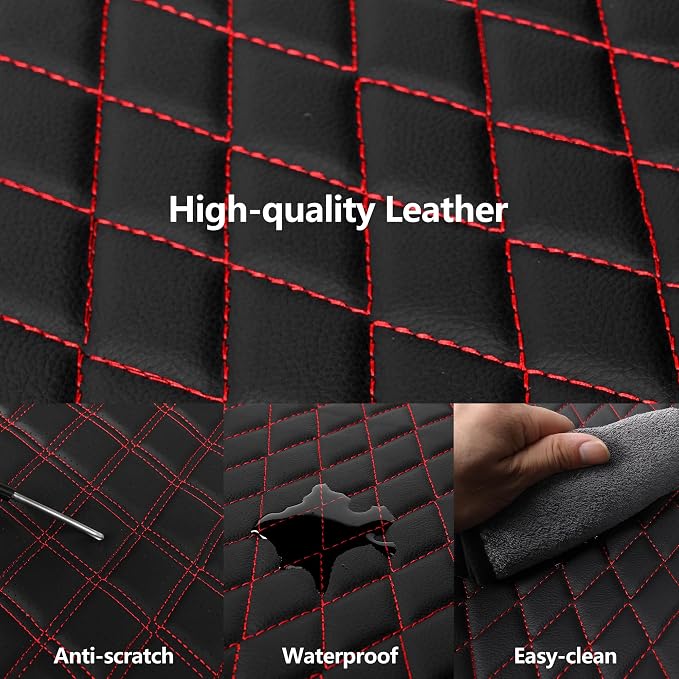 Car Seat Cover, Breathable and Waterproof Leather Seat Covers, Luxury PU - Image 4