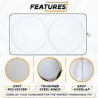 EcoNour Car Windshield Sun Shade, Reflector Sunshade car Window Shades - Image 7