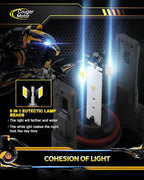 Cougar Motor 9005 H11 Bulbs, HB3 H8 H9 Fog Lights Combo 6500K White - Image 3