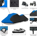 Trailerable Jet Ski Cover, Waterproof Marine Grade 600D Heavy Duty Polyester - Image 2
