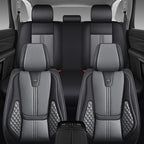 Car Seat Covers Front Only, Easy Install Luxury Leather Automotive Seat Covers - Image 7