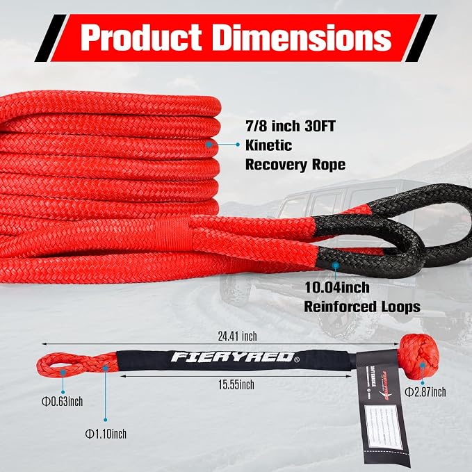 FieryRed Kinetic Recovery Rope Kit - Image 2