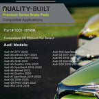 Premium Semi-Metallic Rear Brake Pads Compatible - Image 3