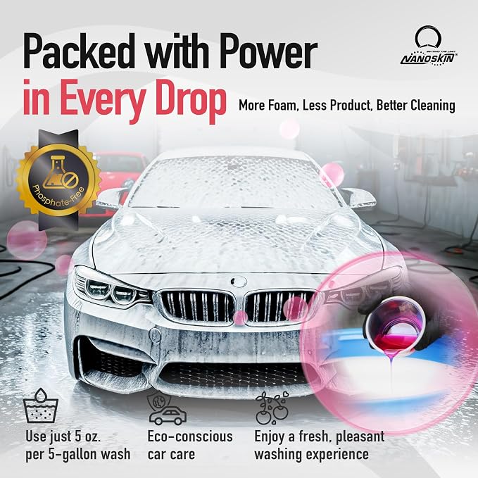 Nanoskin CHERRY SUDS Foaming Car Wash Shampoo 55 Gallons- Works - Image 3