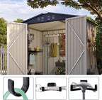 6 Pcs ABS Storage Shed Tool Hooks, Heavy Duty Shed Accessories & Hooks - Image 4