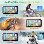 Carpuride W603D Motorcycle GPS Carplay Screen, Wireless CarPlay & Android Auto - Image 6