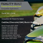 Premium Ceramic Rear Brake Pads Compatible - Image 3