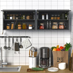 Metal Wall Cabinet with Up-flip Door, Metal Wall Storage Cabinet with - Image 8