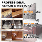 Cream White Leather Recoloring Balm, 12oz Leather Color Restorer - Image 3
